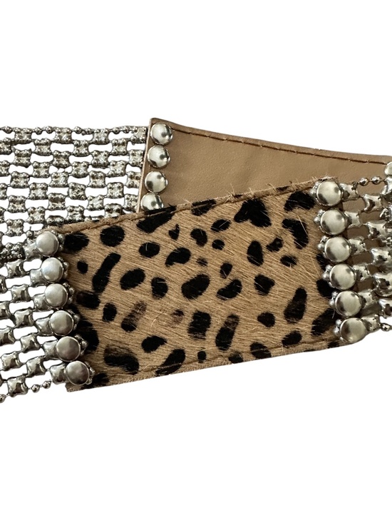 Designer SERGIO GUTIERREZ SG LIQUID METAL Mesh Silver / Cheetah Belt MEDIUM main image 8